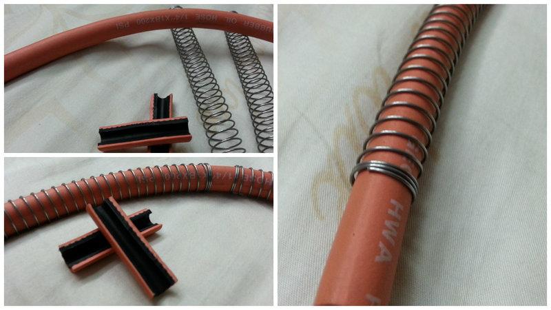 HOSE(6*12*100cm)全新高壓包紗汽油管 白鐵護套 包紗油管尺寸專用套管