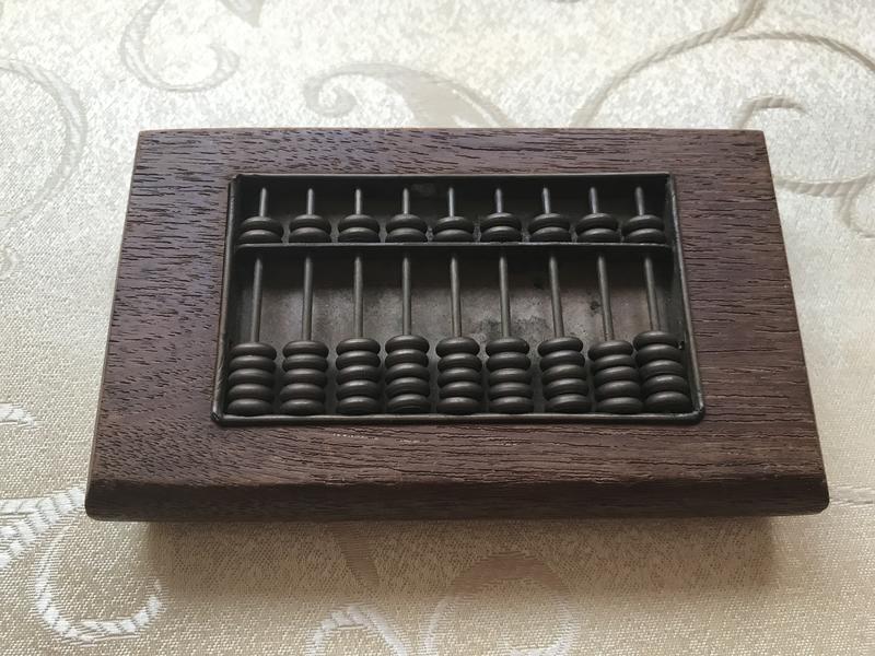 古董木製小算盤