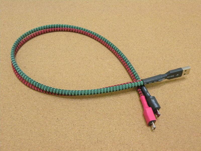 HTPC專用分離式USB線(A公 - 2microB公) - 1M[Chord Mojo Dac專用]