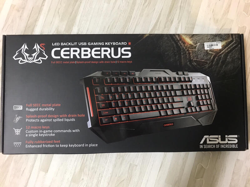 [6折出清價]華碩 Cerberus賽伯洛斯電競鍵盤
