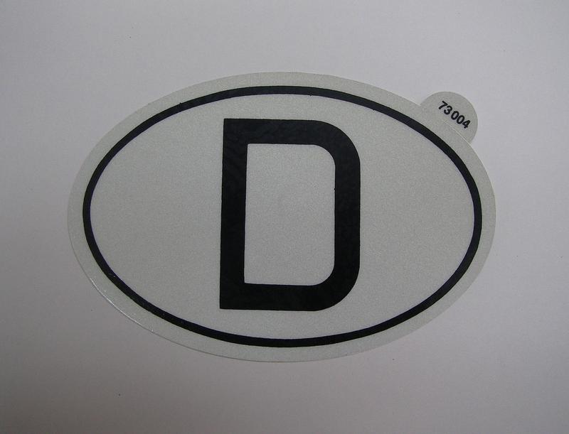 德國原裝進口貼紙~老品~非台製 反光貼紙 (73004)