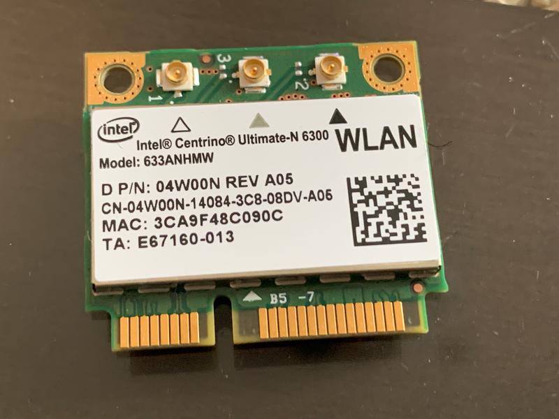 Dell 無線網卡 4W00N Ultimate-N 6300 802.11a/b/g/n 633ANHMW