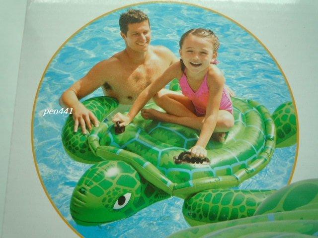 玩樂生活 美國品牌 INTEX57524 兒童水上動物小海龜坐騎 夏天戲水 游泳 充氣游泳圈 溫泉可以用