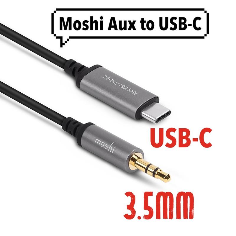 Moshi Aux to USB-C 音源線 (1.2 m) Apple蘋果 iPad 3.5mm