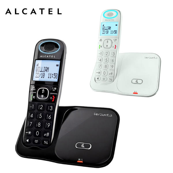 【免運附發票】阿爾卡特 ALCATEL 聽筒增音數位無線電話(黑/白) XL350