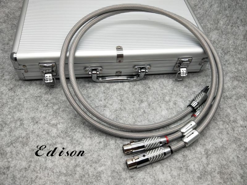 Edison audio 銀河旗艦 方芯銅 XLR 平衡線 (一對2條不含鋁盒)