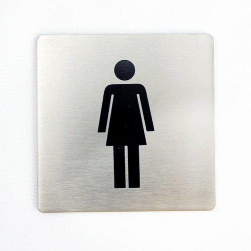 《歐型精品館》時尚精品 德國 ZACK-女廁Logo 18-10(316)不鏽鋼