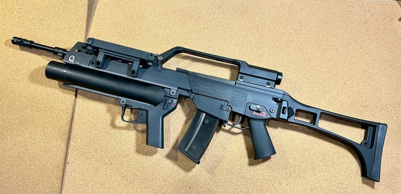 WE G36K 客製刻字版改長版G36+倍數提把鏡 H&K真品刺刀 AG36 榴彈發射器 GBB | 露天市集 | 全台最大的網路購物市集