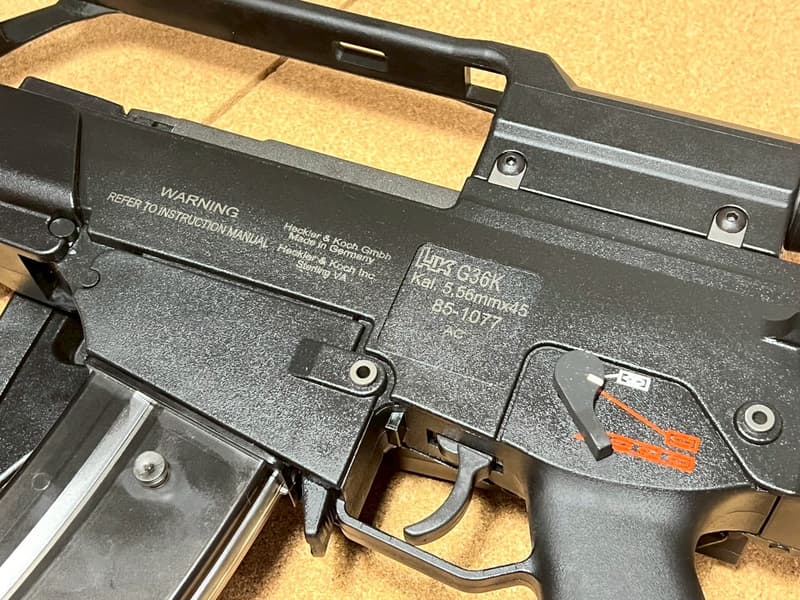 WE G36K 客製刻字版改長版G36+倍數提把鏡 H&K真品刺刀 AG36 榴彈發射器 GBB | 露天市集 | 全台最大的網路購物市集