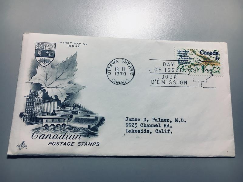 美國首日封 1970 Canadian Postage Stamps(International Biological)