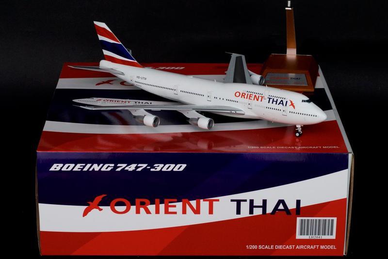 希望之翼 泰國東方航空 Orient Thai B747-300 HS-UTW Jc Wings 1/200