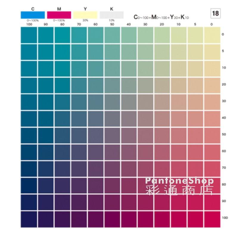 彩通商店DIC COLOR CHART 日本DIC色彩CMYK演色表(2018年版) カラー