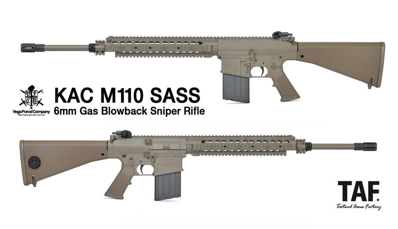 【TAF 現貨+免運】VFC KAC M110 SASS GBB瓦斯狙擊槍 2024最新V3版本