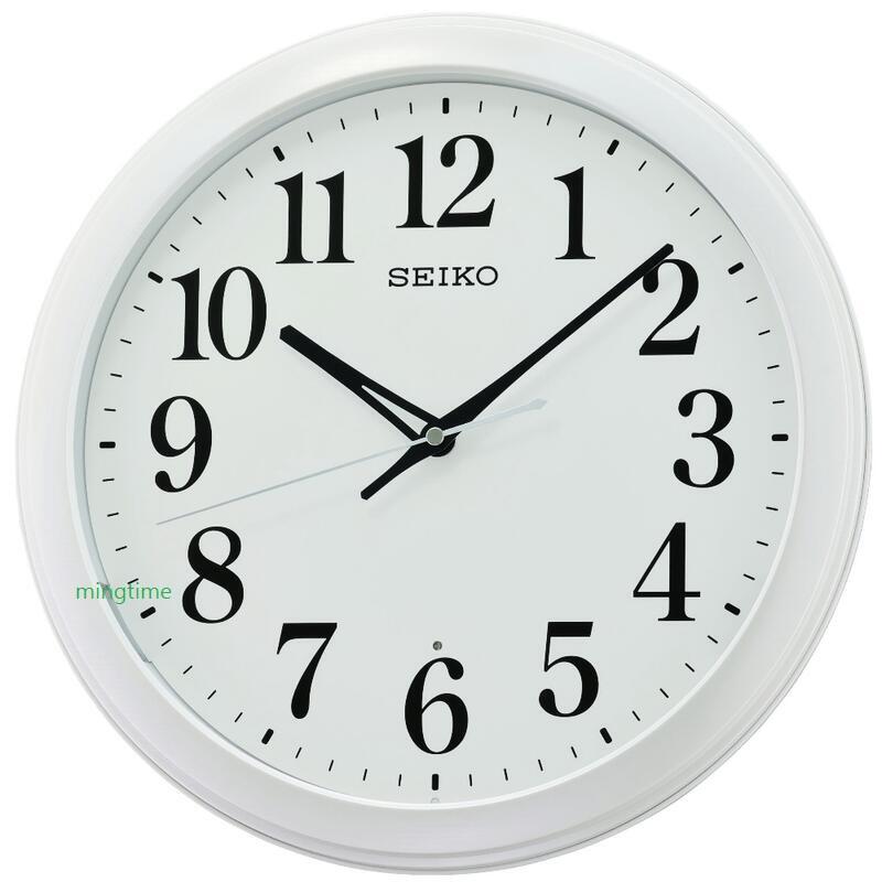 明時計【SEIKO】日本 精工 SEIKO 夜間自動持續燈光 時鐘 掛鐘 QXA776、QXA776W (白框)
