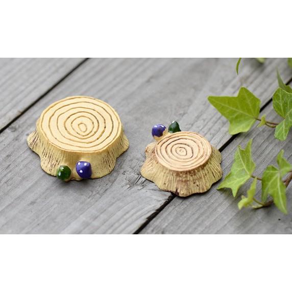 🍁隨草憶境🍁（1入/2入）樹脂 螺紋 木樁 凳子 樹樁 微景觀 裝飾品 zakka 擺件 DIY組裝