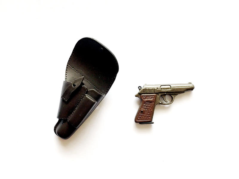 售12" 1/6 德國納粹 二次世界大戰 華瑟PP手槍(含槍套)組