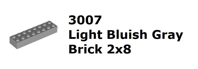 【磚樂】LEGO 樂高 3007 6037399 Brick 2x8 淺灰色 基本磚