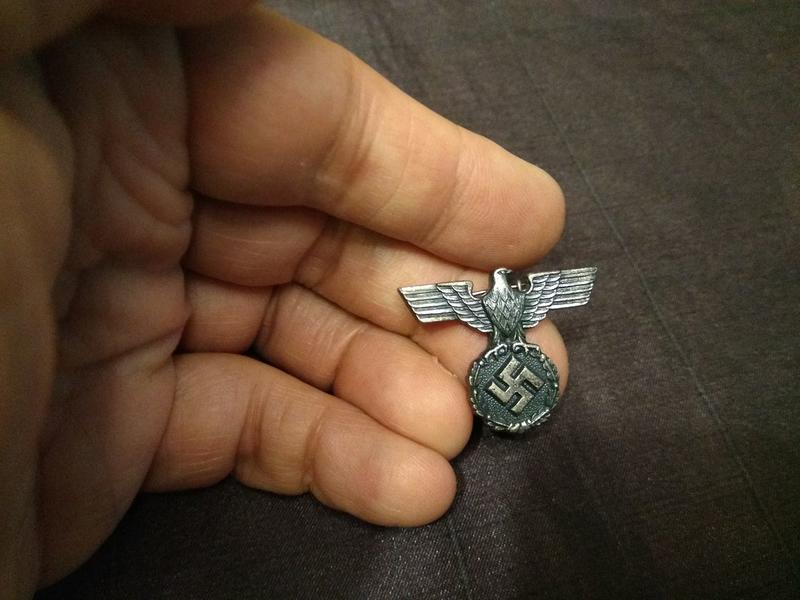 德國徽章110 德國二戰陸軍鐵製老鷹勳章(胸章)