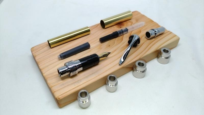 【木工DIY】 Sedona Fountain Pen kit 聖多娜 鋼筆 套件 木工車床 車筆套件 製筆套件