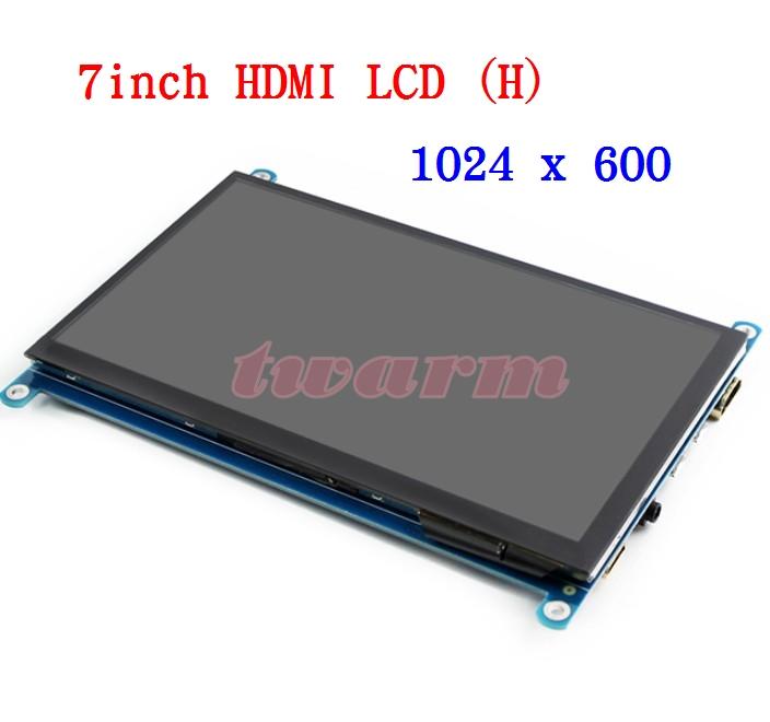 德源 含稅 7inch HDMI LCD (H) 樹莓派 7寸 IPS 電容觸摸屏 1024×600分辨率 NVIDIA