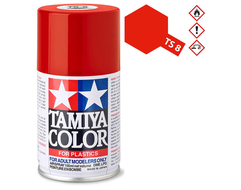 大鳥叔叔模型) TAMIYA田宮噴漆85008 TS8 TS-8義大利紅亮光100ml | 露天 