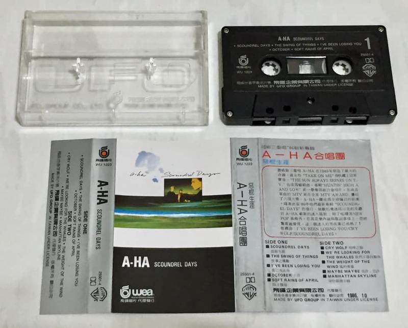 A-ha 1986 Scoundrel Days Taiwan Edition Cassette Tape