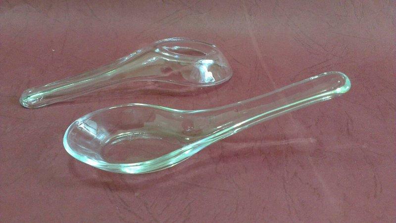 透明玻璃湯匙~..透明玻璃勺子( 限量供應) 甜品湯品可用.享用魚翅燕窩的好幫手~(注意看如下說明)