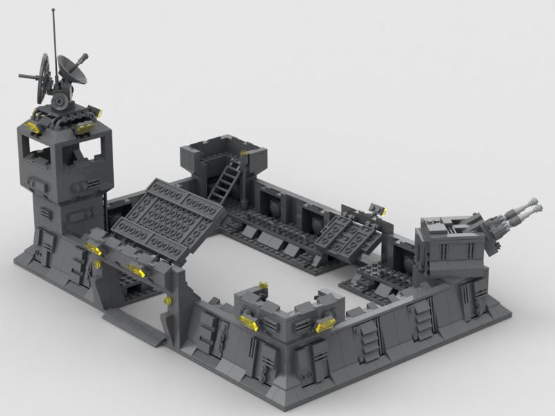 軍事 戰爭 機甲 基地 防禦工事 炮塔 防空  相容 樂高 LEGO 樂拼 復仇者聯盟 積木 鋼彈 變形金剛 鋼鐵人