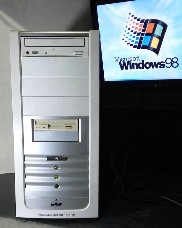 【窮人電腦】跑Windows 98系統！有2個ISA插槽的Win98工業主機出售！雙北桃園可親送外縣可寄！