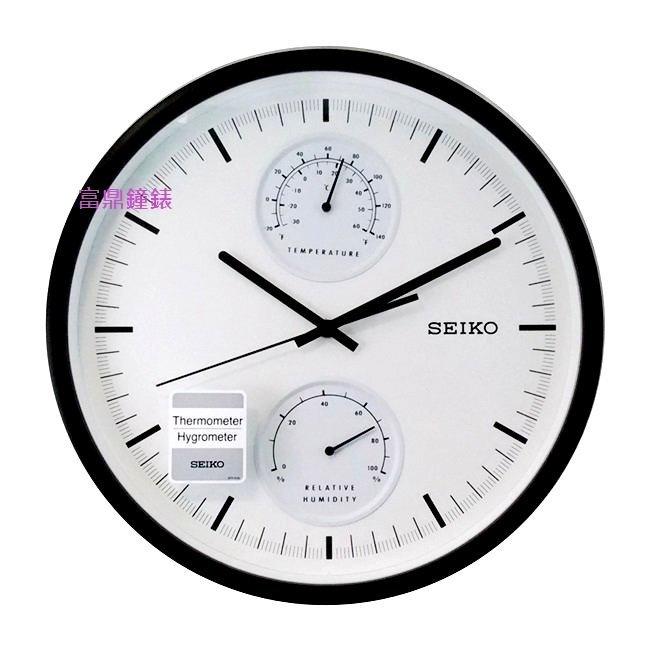 【SEIKO CLOCK】精工 SEIKO 掛鐘 時鐘 QXA525K QXA525 滑動式秒針_溫度濕度顯