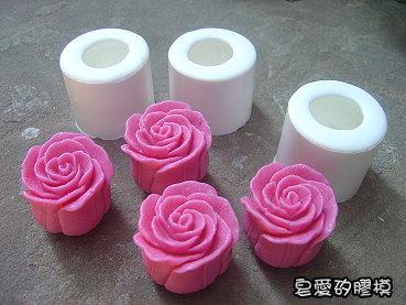 皂愛矽膠模*∼小玫瑰(2)矽膠皂模(10粒一組)∼(手工皂與DIY蠟蠋的好幫手)