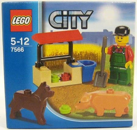 樂高 LEGO 城市系列 CITY 單賣一盒 7566 農夫與小豬 (盒損) (現貨)