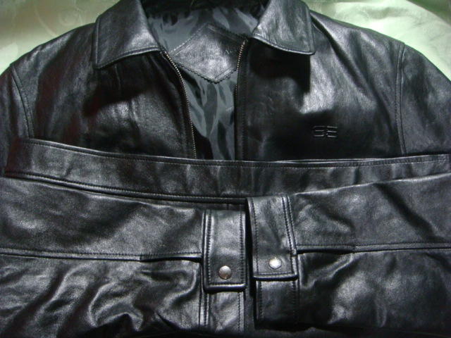 BALENCIAGA BB 6號 熟男皮衣 皮外套 短版型皮質外套 