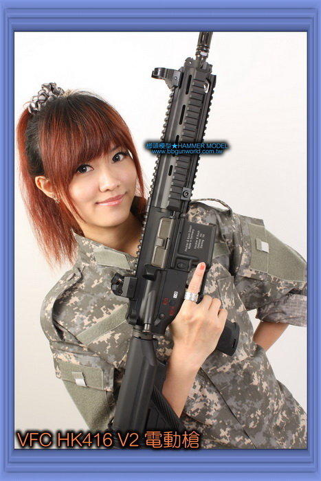 HMM 榔頭模型 VFC 北區銷售改裝中心 Umarex HK416 V2 電動槍步槍長槍隨槍附14.5吋金屬外槍管