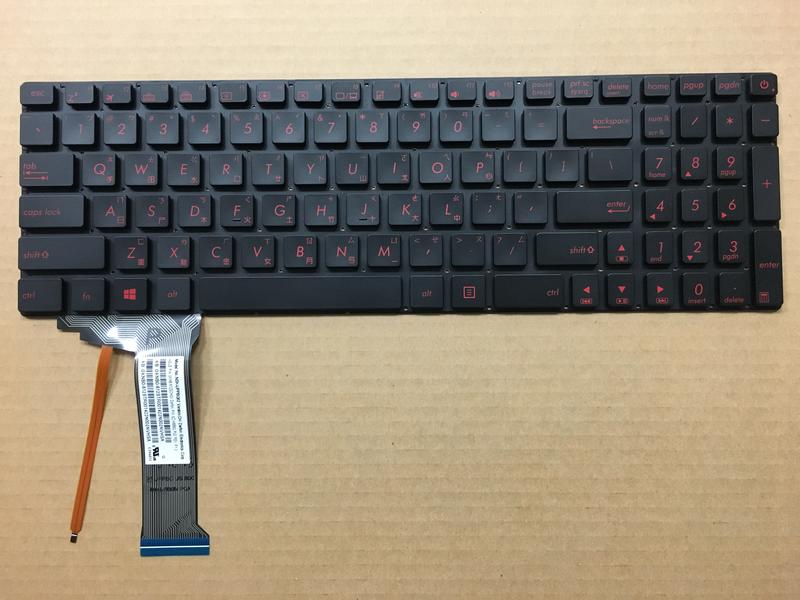 華碩 ASUS 代用 GL552 GL552J GL552VW GL752 繁體中文背光鍵盤