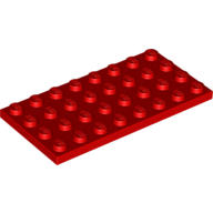 缺貨LEGO樂高薄板 3035 303521 紅色 Red Plate 4x8 A07 L69