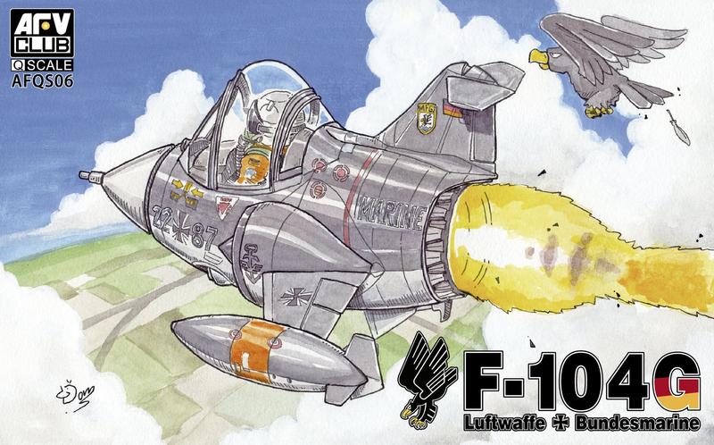 AFV Club 戰鷹 AFQS06 Q版 F-104G 西德空軍/海軍航空隊
