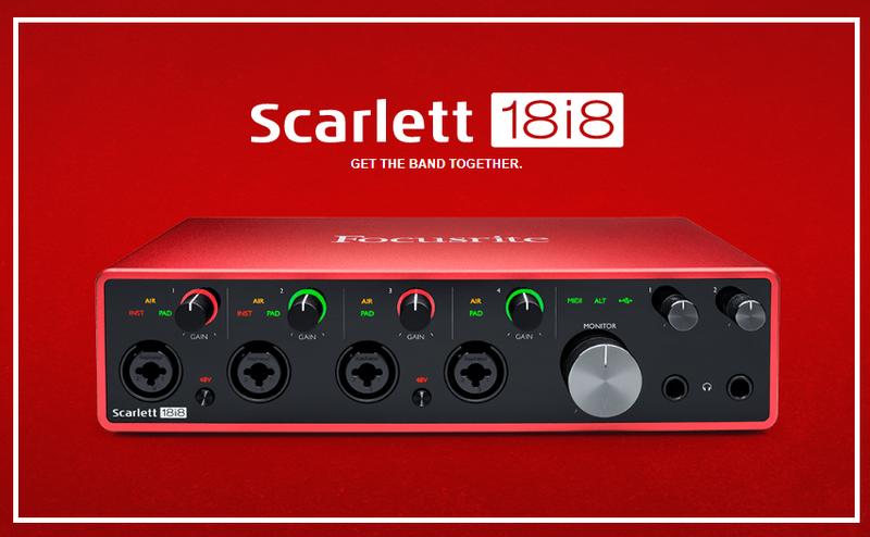 【聖地搖滾】Focusrite Scarlett 18i8 3RD GEN USB-C 錄音介面 三代