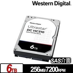WD Ultrastar DC HC310 6TB 3.5吋企業級SAS硬碟/HUS726T6TAL5204