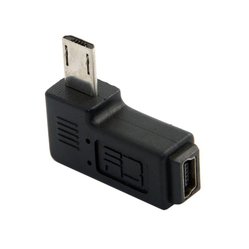micro USB公轉mini USB母 90度右彎頭 mini轉接頭 micro轉接頭 U2-146-RI 另有左彎頭