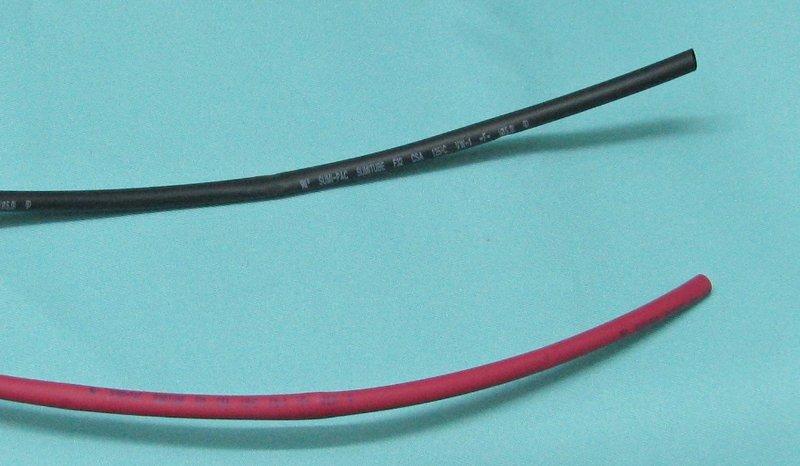 熱縮套管 規格(mm) 5.0 Φ 耐溫125度 (顏色: 紅和黑) 長度1米 售價35元