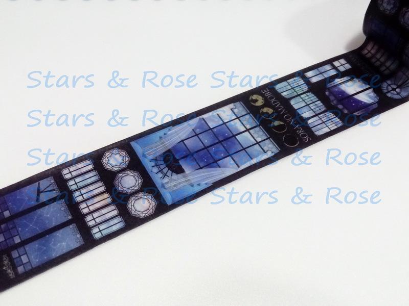 Stars&Rose ♥ (分裝100cm) 日本原創 SOZORO 星月世 和紙膠帶 星月窗