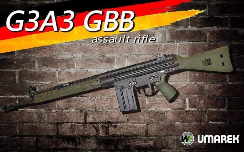WZ WE UMAREX HK G3A3 GBB 全鋼製 瓦斯槍 免運