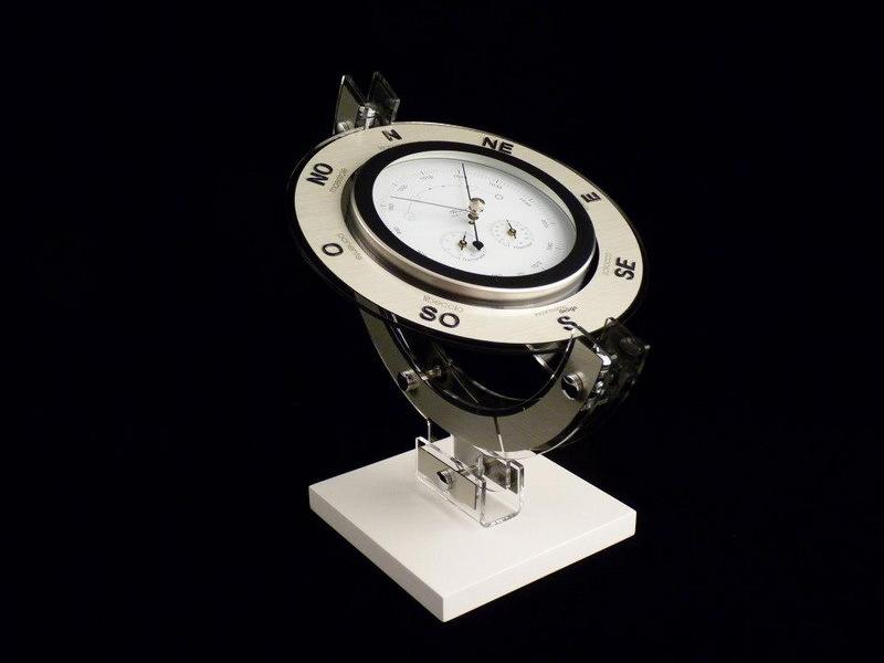 ☆ 義大利 Incantesimo 設計師 340M 石英 掛鐘 壁鐘 圓形 溫度 濕度 桌鐘 座鐘（非 瑞士 德國 