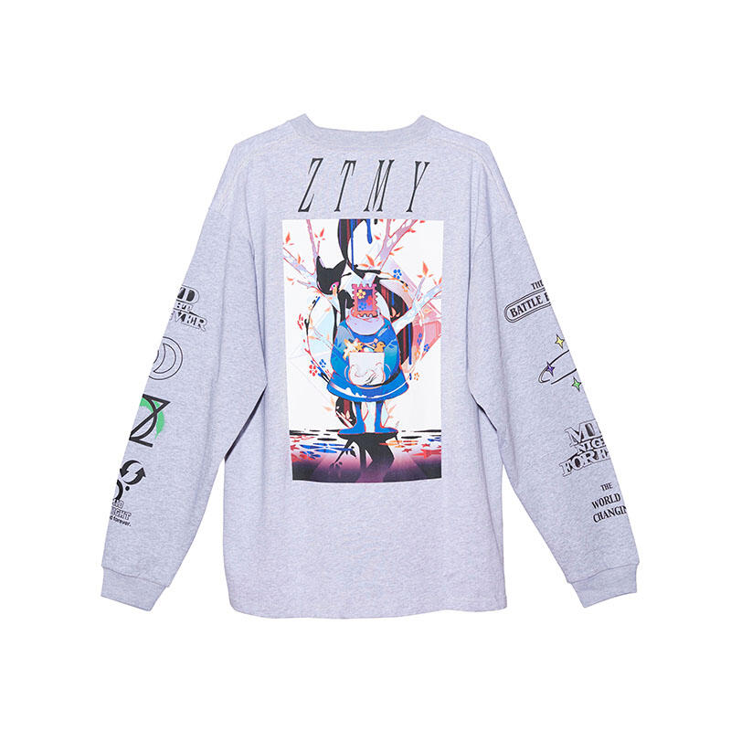 預購】ZUTOMAYO 周邊CARD LongTee B(Gray) ずっと真夜中でいいの