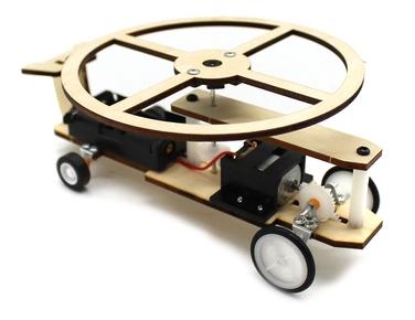 ►1581◄風動力小飛機 木質 滑行飛機學生手工創客製作 DIY小發明空氣科學實驗