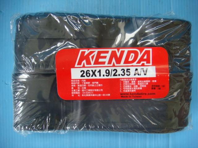 (動力方程式單車)KENDA 建大 26吋 26x1.9/2.35 美嘴 登山車內胎 丁基橡膠