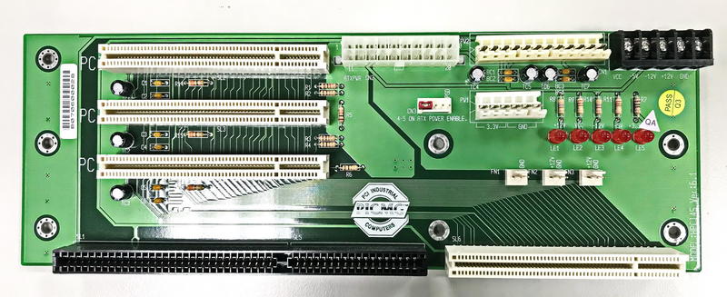 (L-75) HPCI-4S 工控機底板 4個槽背板 帶3個PCI和1個PICMG ATX/AT電源連接器 (新品)