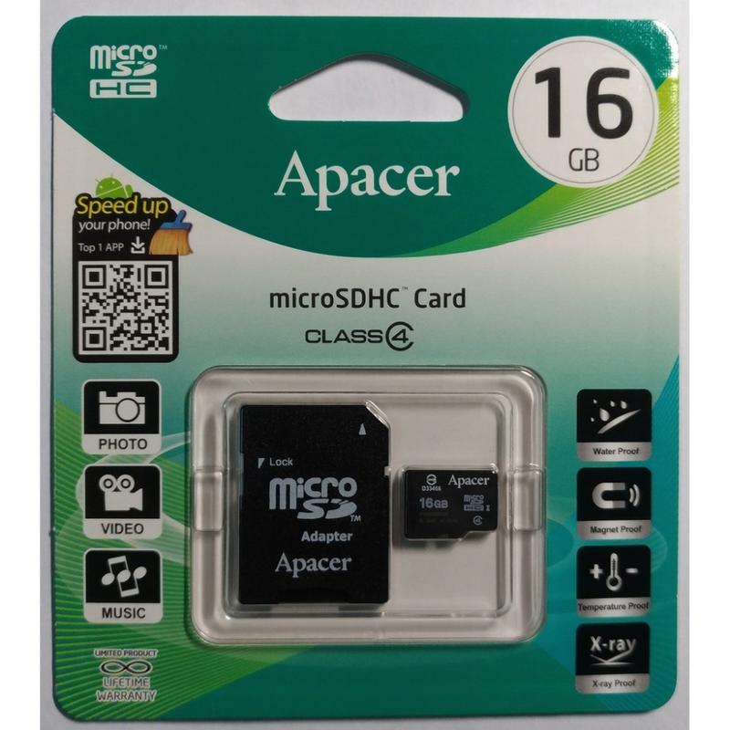 Apacer宇瞻 16GB MicroSDHC Class4 記憶卡