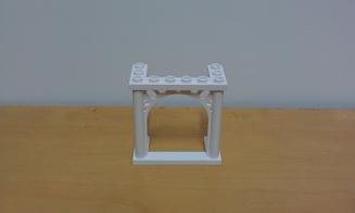 樂高屋$ LEGO 3x6x5 白色雕花拱門